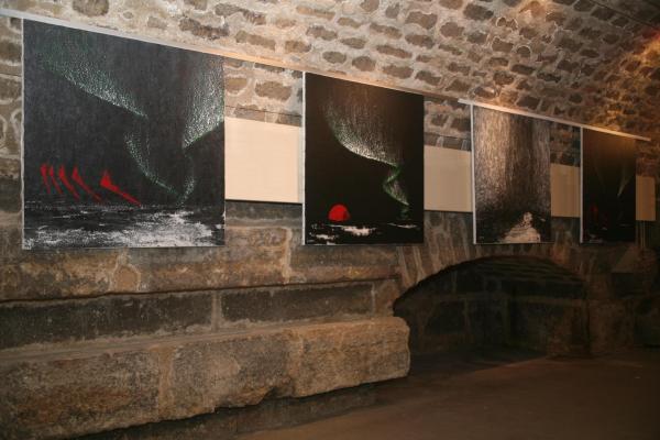 01e une exposition avec les oeuvres d art de l artiste peintre verena von lichtenberg a paris a l eglise de la madeleine a paris en septembre 2014