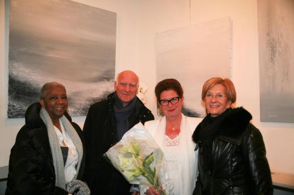 1 marie therese lacombe adjointe au maire paris 6e joel loison maire velizy villacoublay verena von lichtenberg artiste peintre monique adjointe au maire velizy l exposition d art