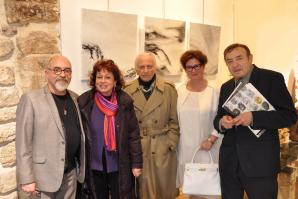 11 le galeriste denis cornet josiane boret fournier verena von lichtenberg artiste peintre angel orensanz l exposition d art arts sciences lettre a la galerie d art