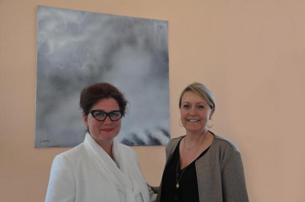 40 verena von lichtenberg artiste peintre ici avec catherine germond en champagne 1