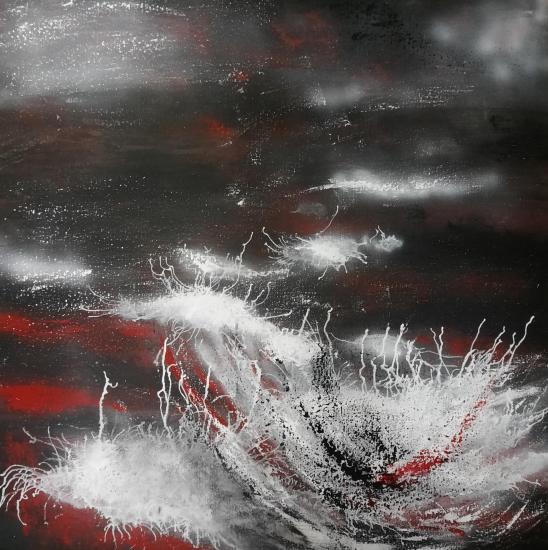 Eruption tableaux d art verena von lichtenberg artiste peintre blutrot 004 100